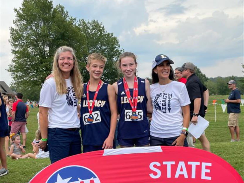 Legacy Middle state champs Dylan Lookingbill and Larkin Johnson